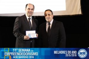 Emílio Parolini e Ronaldo Ferreira, em evento realizado pela Acib
