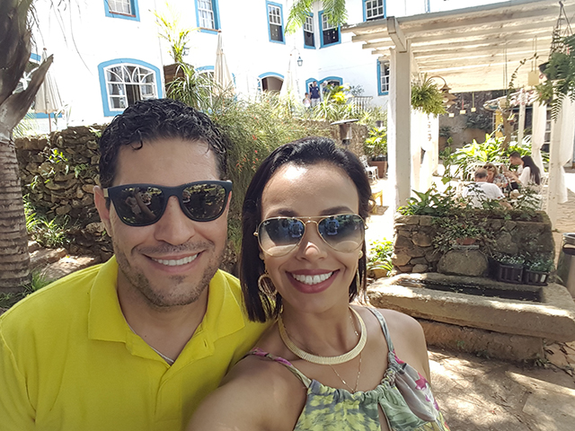 Lucíola e o amigo Luiz César